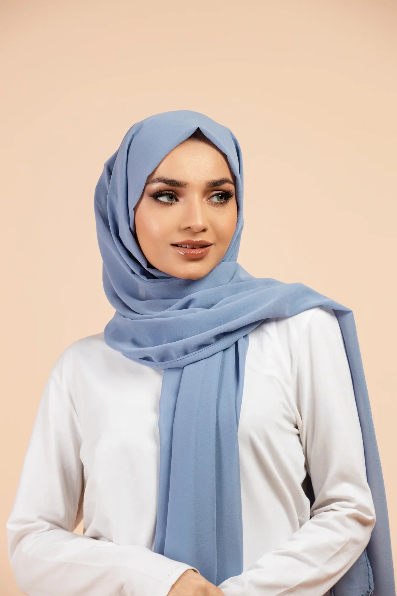 Premium Georgette - Baby Blue