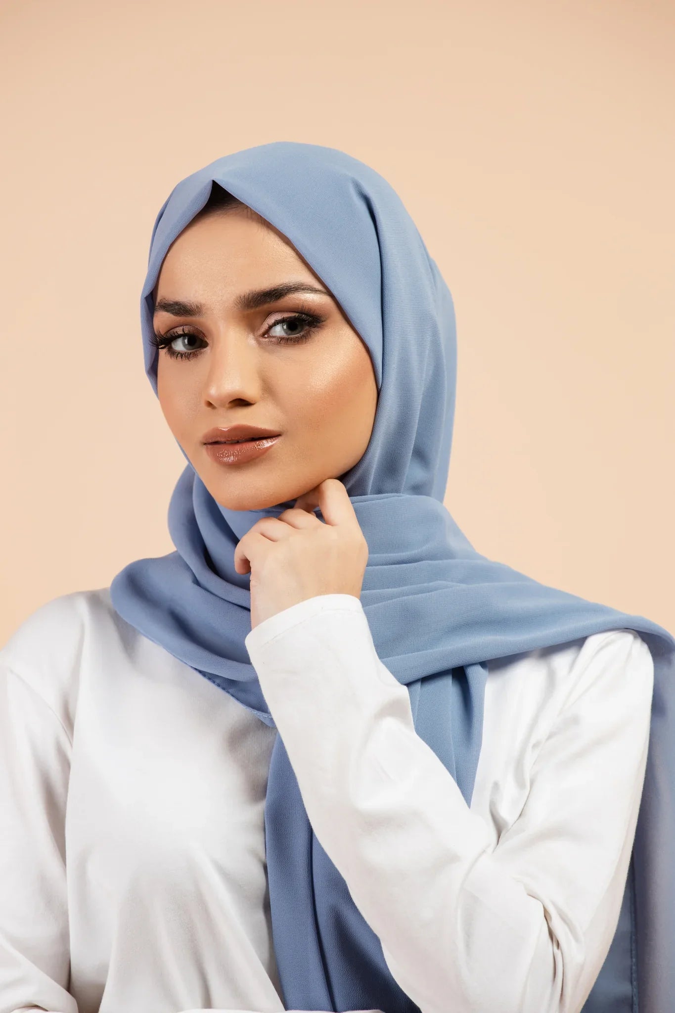 Premium Georgette - Baby Blue
