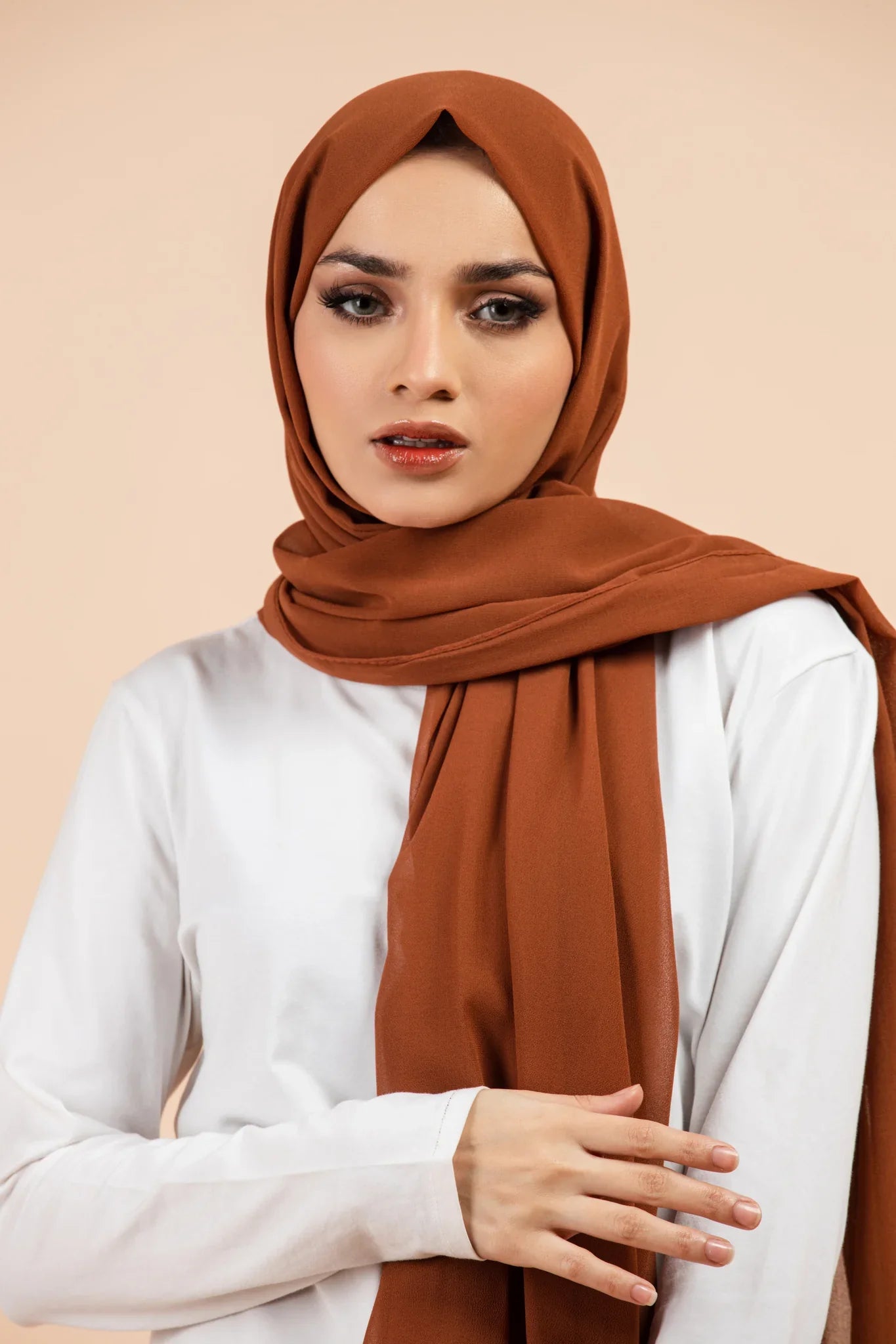 Premium Georgette - Caramel