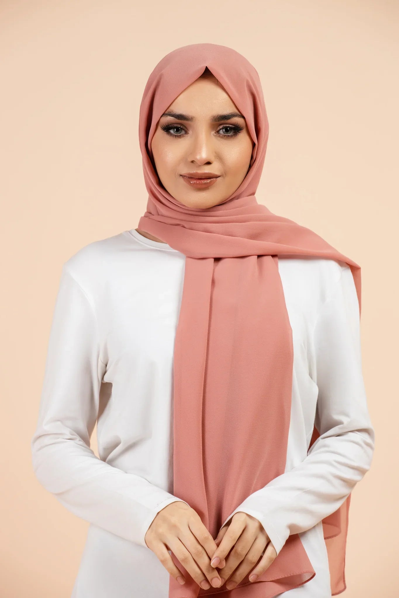 Premium Georgette - Flamingo