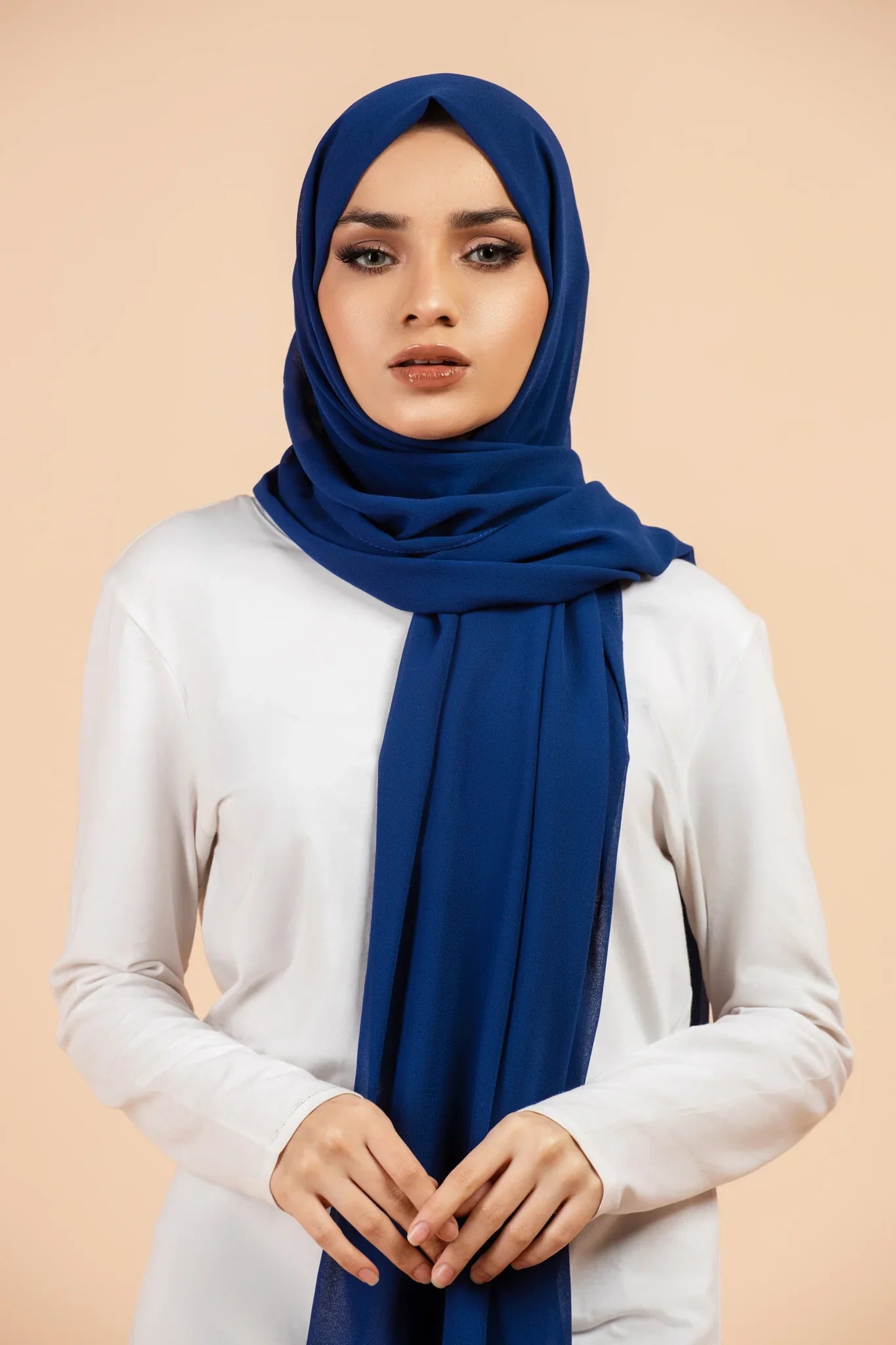 Premium Georgette - Royal Blue