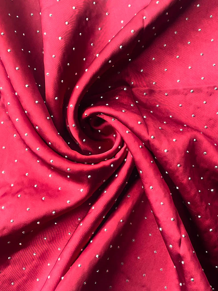 Silk Stone Hijab - Light Maroon