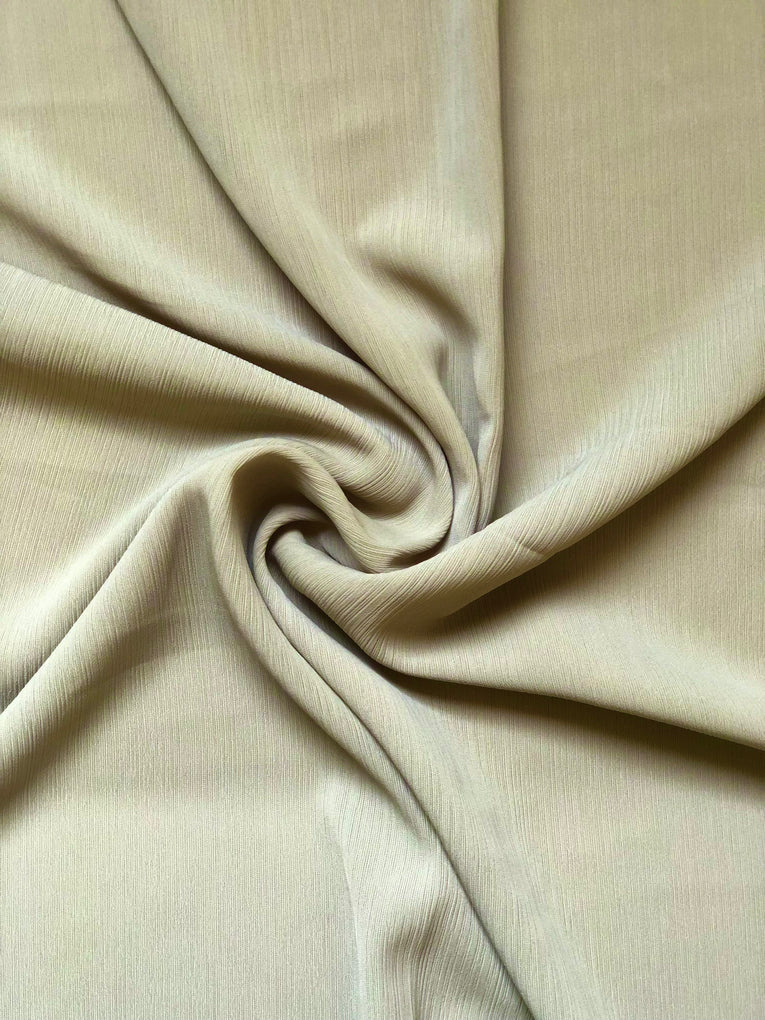 Crinkle Chiffon Hijab - Light Nude